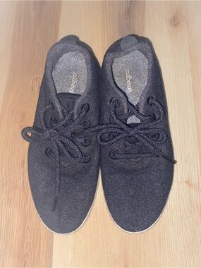 allbirds Women’s Black Wool Lace-Up Sneakers - Low Top
